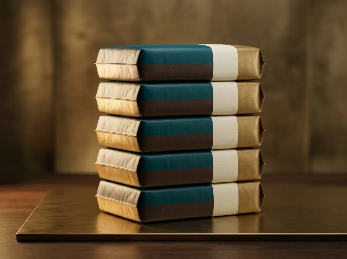 A stack of finished private-label packs
